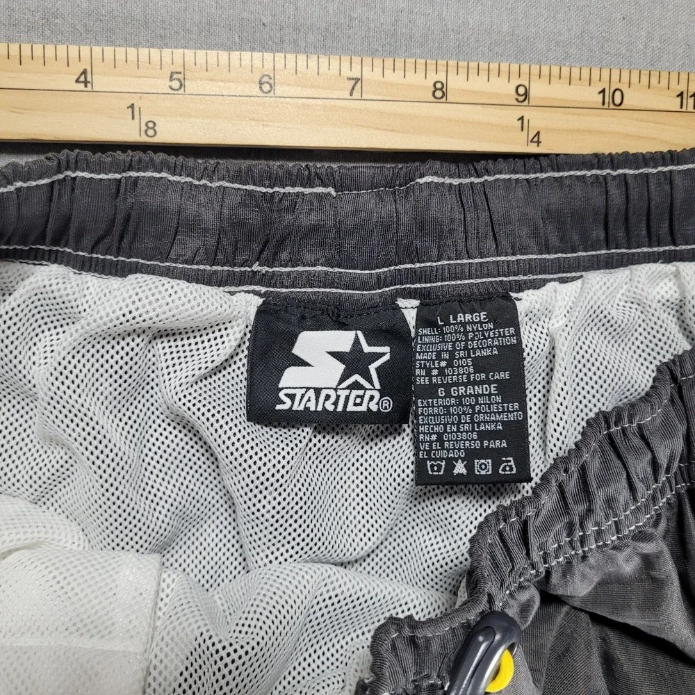 Vintage Starter Swim Shorts Mens L Large Nylon Brief Lined Elastic Waist New